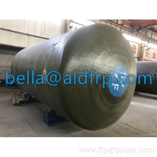 Double underground fuel steel tank for gas station